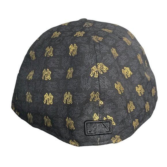 NY Yankees MLB New Era Wool Hat 7 3/4 Black 59FIFTY Fitted 6 Panel Embroidered - Picture 4 of 6